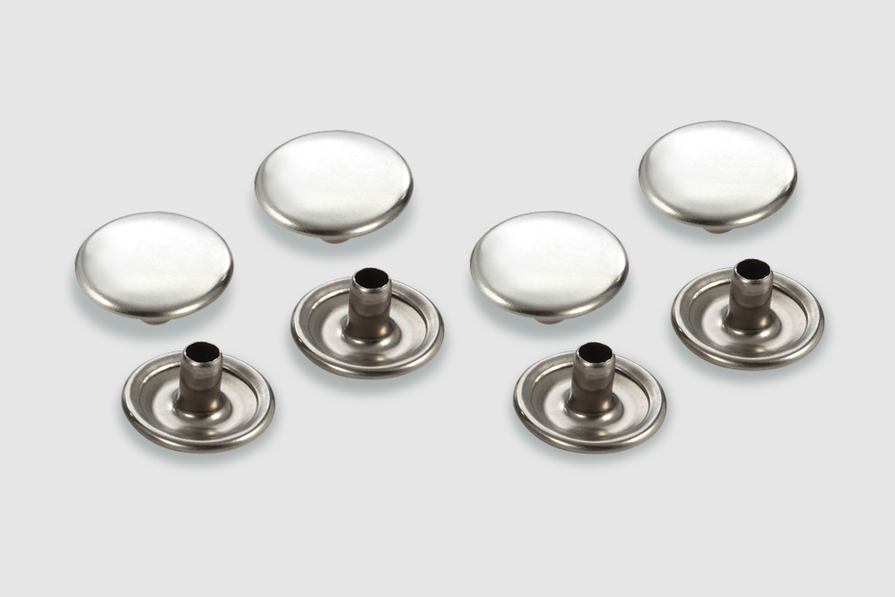 Tipos de botones a presión con diseños únicos.
